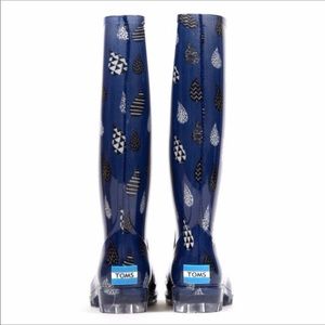 Toms raindrop design rain boots